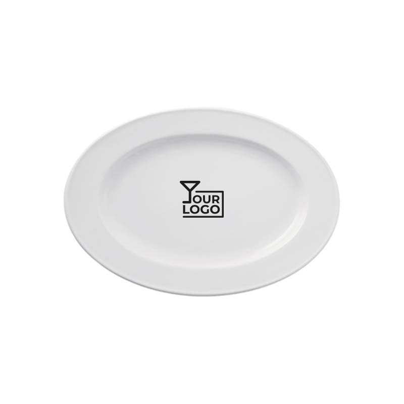 Delta Ovales Tablett 24x17 cm von Gural Porselen-Delta
